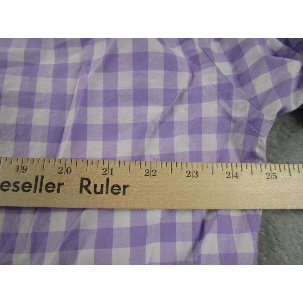 J‎ Crew Shirt Mens XL Purple Checked Preppy Casual Lightweight Cotton